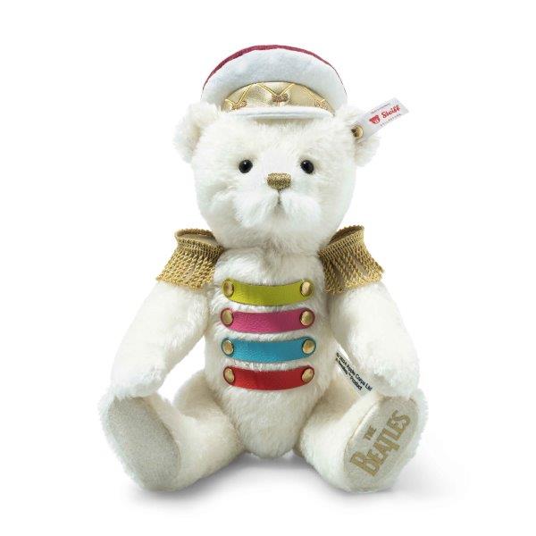 Steiff Rocks Limited Edition Teddy Bear - The Beatles White Sergeant Pepper, 30 cm
