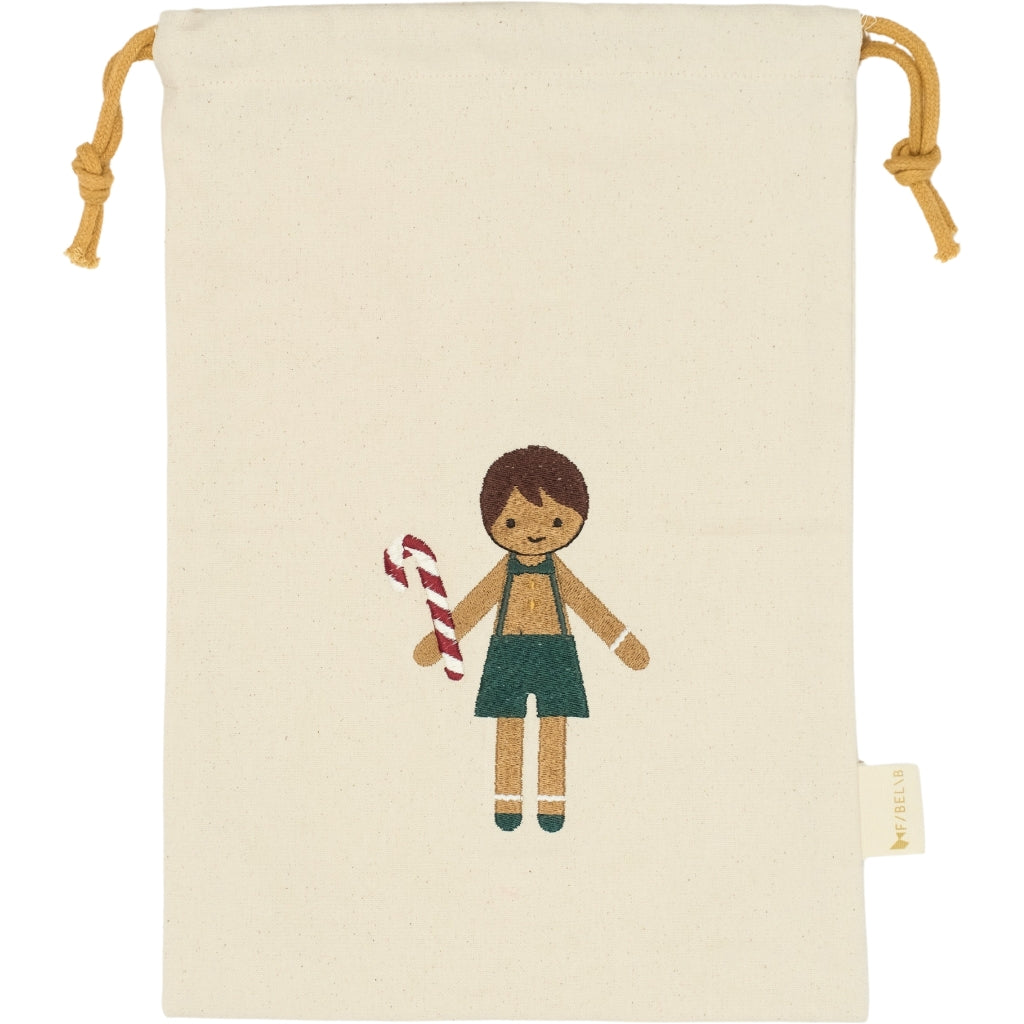 Fabelab Christmas - Gift Bag, Gingerbread Boy