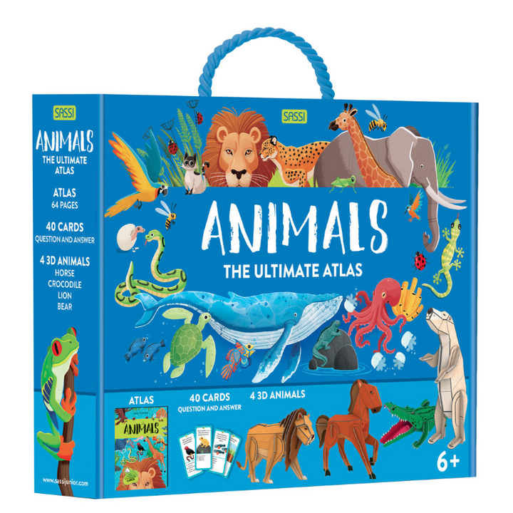 Sassi The Ultimate Atlas and Puzzle Set - Animals 3D Construction