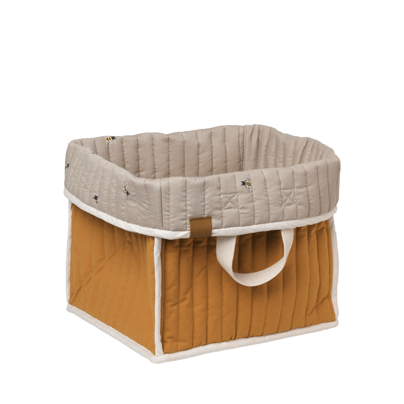 Fabelab - Quilted Storage Basket - Ochre/Bee Default Title