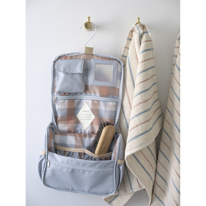 Fabelab - Eco Toiletry Bag with Hanger - Cottage Blue