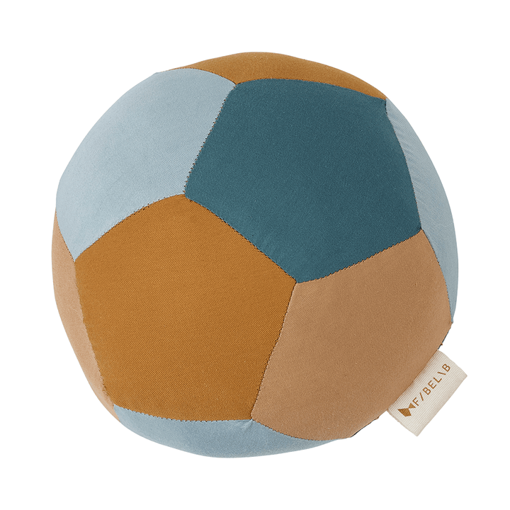 Fabelab - Fabric Ball - Blue mix, 15 cm