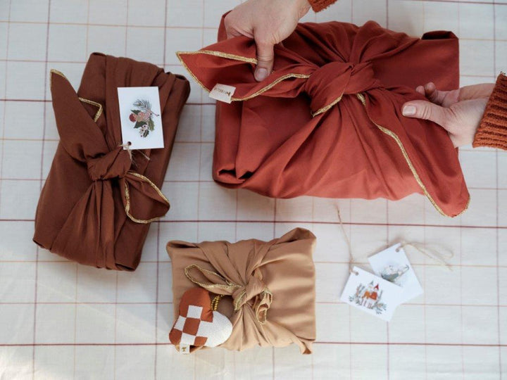 Fabric Gift Wrap - 3 pack - Spice