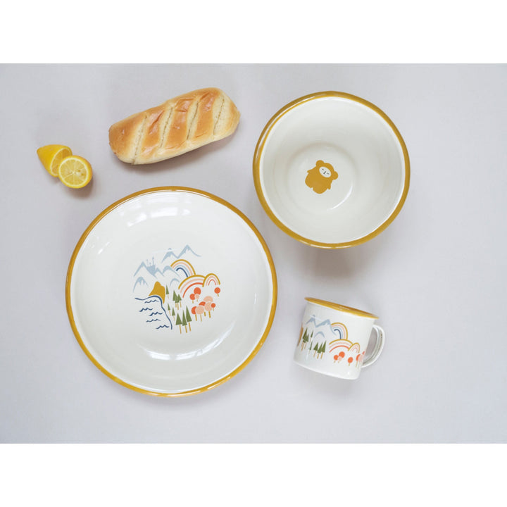 Fabelab Enamel Kids Meal Set - Land of Fabelab - 3 pcs