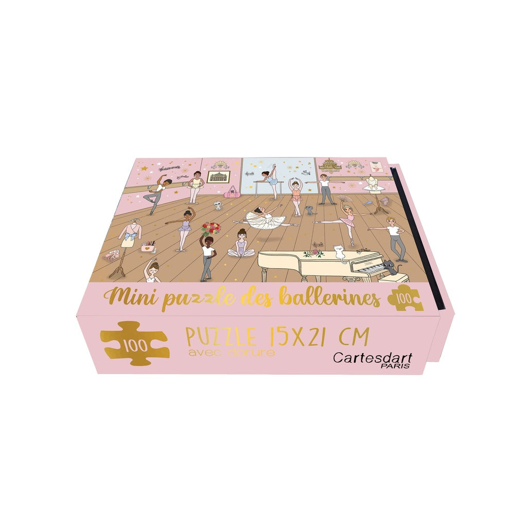 Cartesdart Mini Puzzle Box, Ballerinas, 100 pcs
