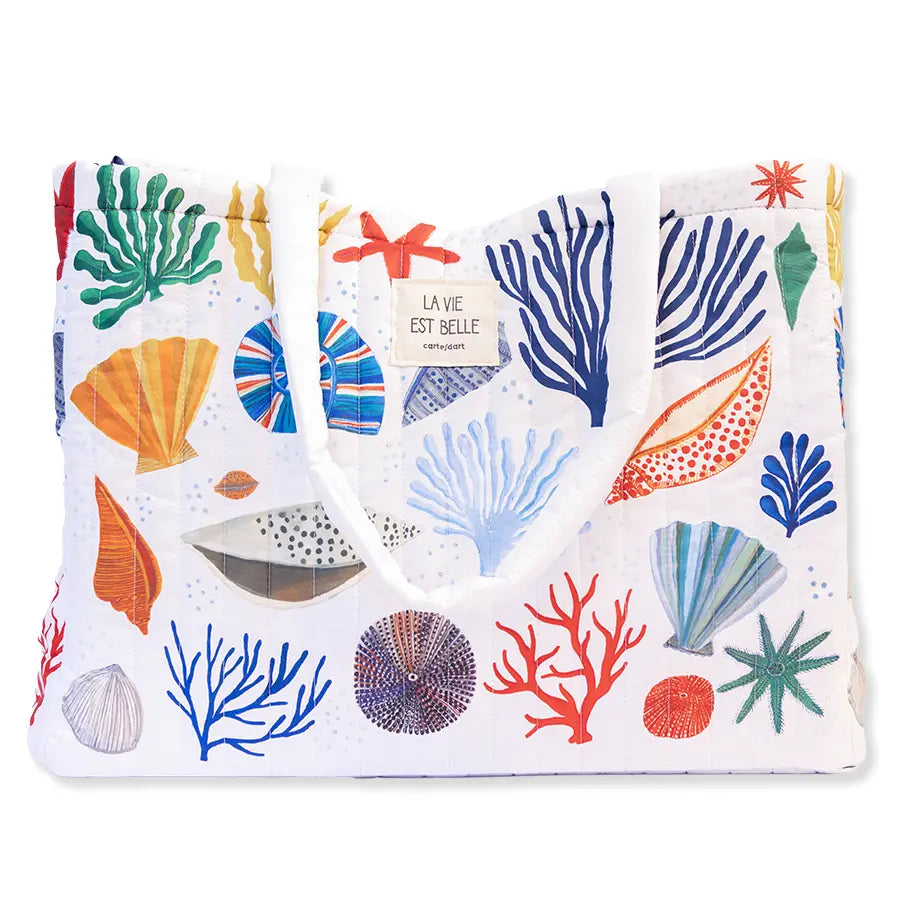 Cartesdart Big Quilted Bag, Shell Life