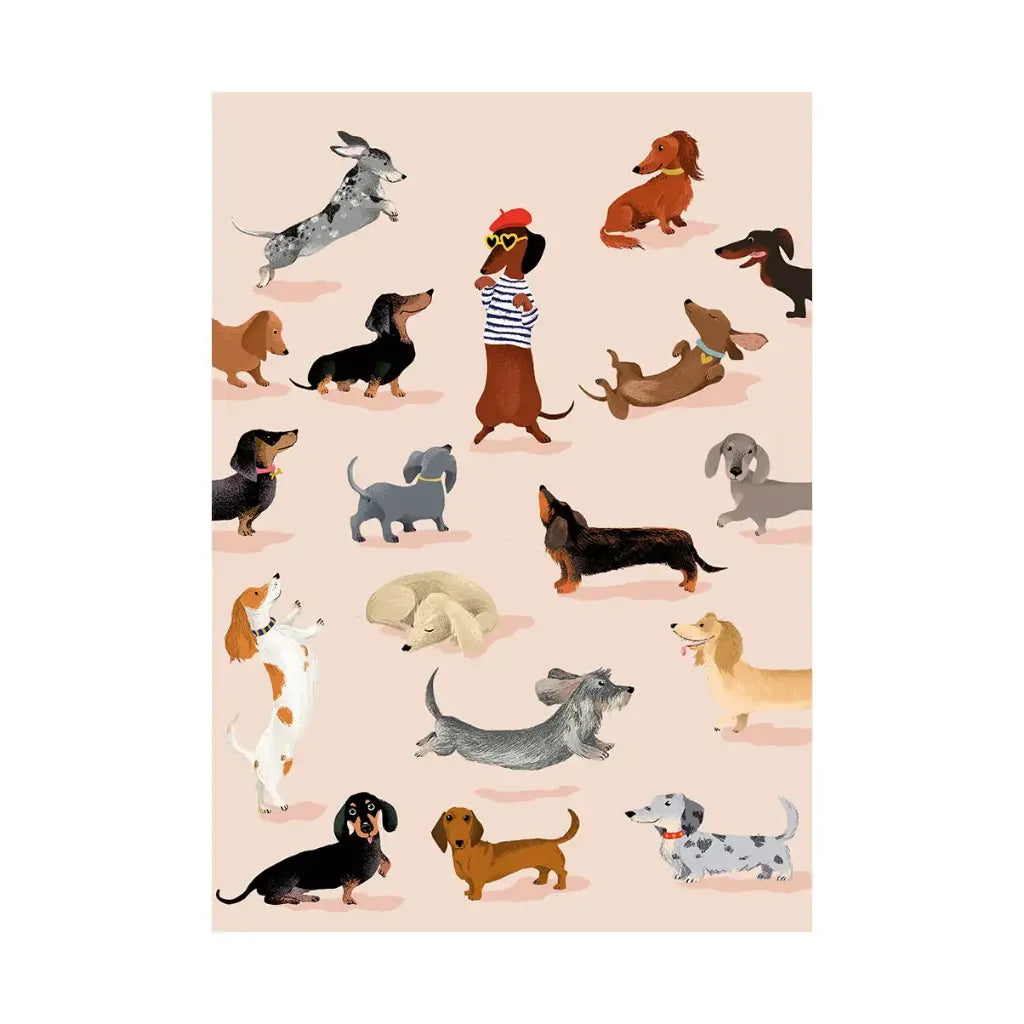 Cartesdart A5 Note Book, Dachshunds