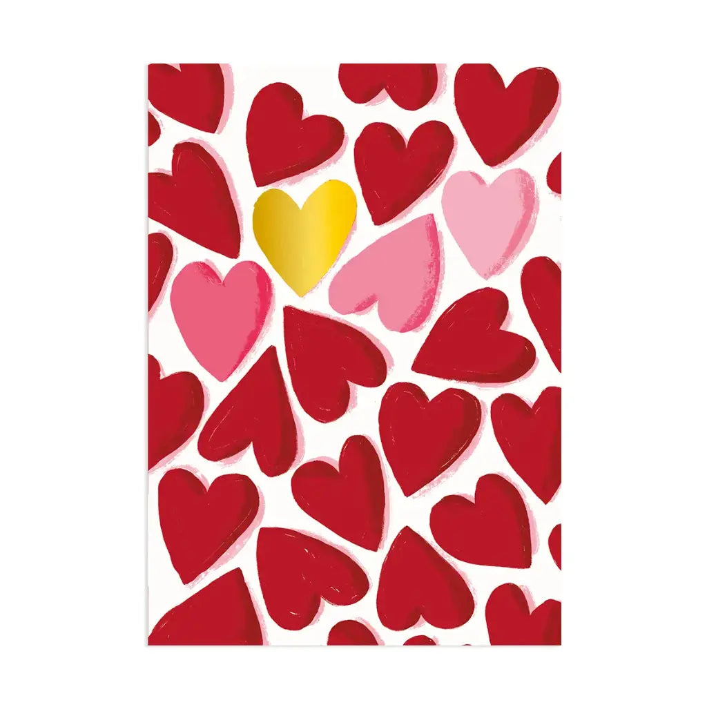 Cartesdart A5 Note Book, Hearts