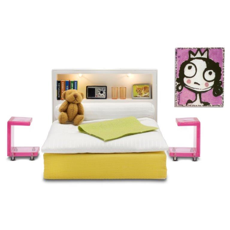 Lundby Dolls House - Bedroom Set (lights up)