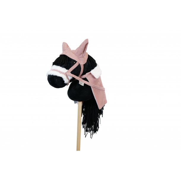 by Astrup Hobby Horse Dress Up - Horse Blanket and Bonnet, Dusty Rose