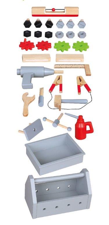 MamaMemo Wooden Workshop Tools - Workbench