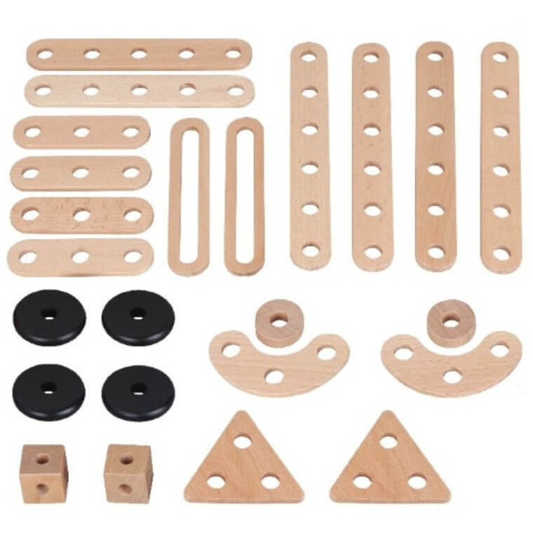 MamaMemo Wooden Workshop Tools - Construction Set