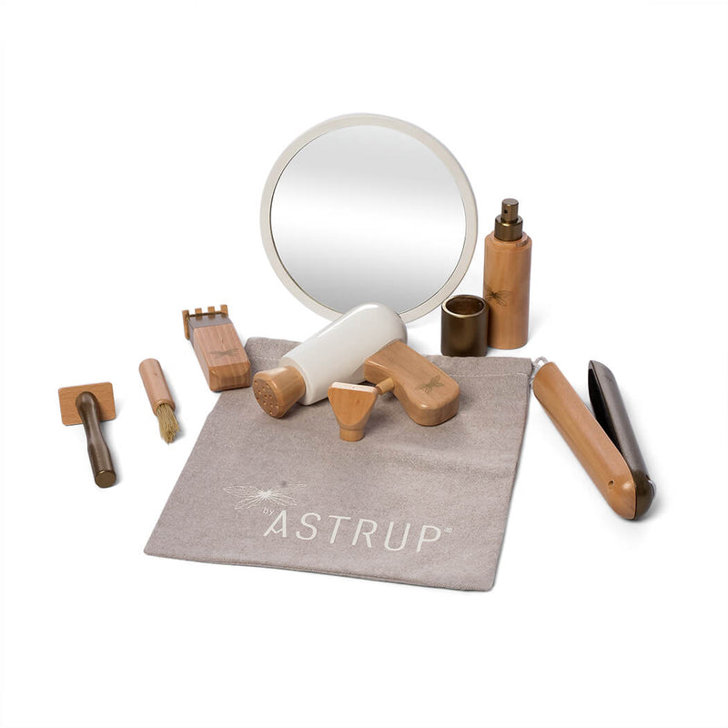 by Astrup Wooden Role Play Hairdressing Set, 9 piece Default Title