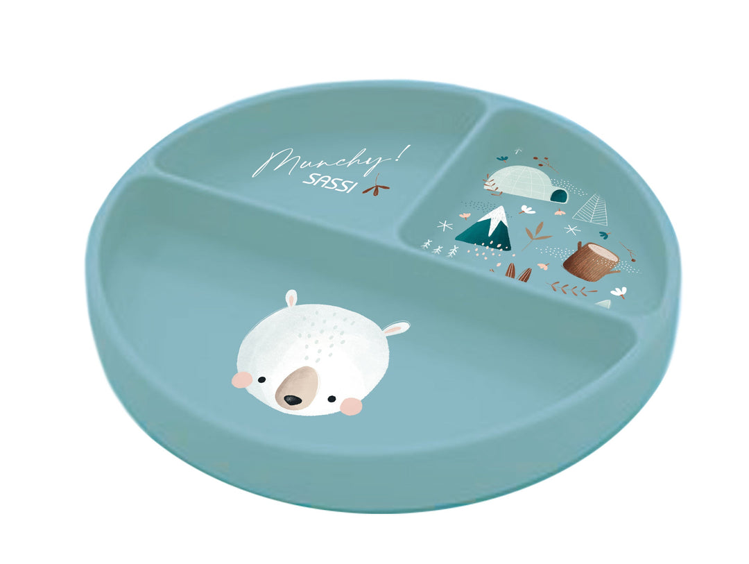 Sassi Silicone Meal Plate - Munchy the Bear
