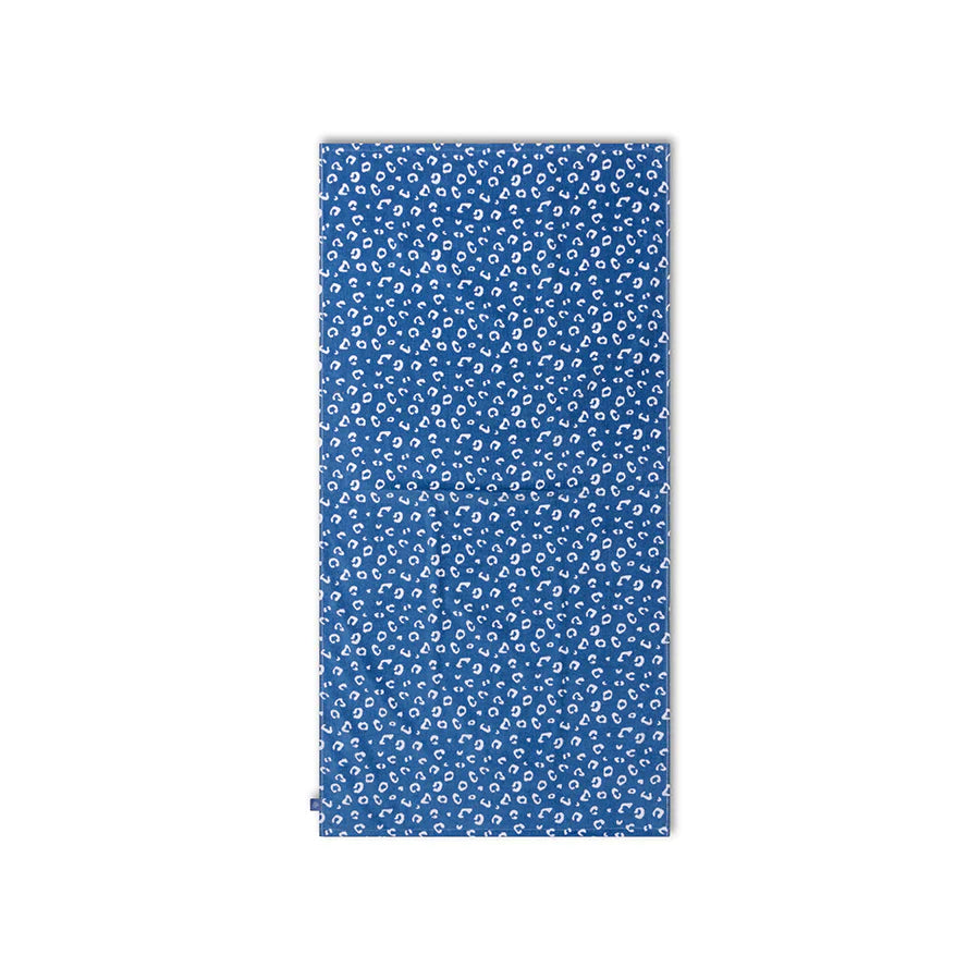 Swim Essentials Luxe Beach Towel, Blue Leopard