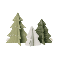 Trio of Soft Christmas Trees, 20 cm