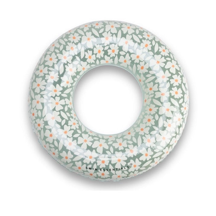 Swim Essentials Inflatable Swim Ring - Florish Green, 90 cm
