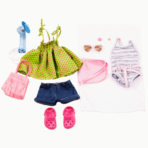 Götz Doll Wardrobe - 45-50 cm - Summer Wardrobe Set 10 pcs