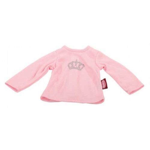 Götz Doll Wardrobe - 42 cm - Pink Long Sleeved T with Crown