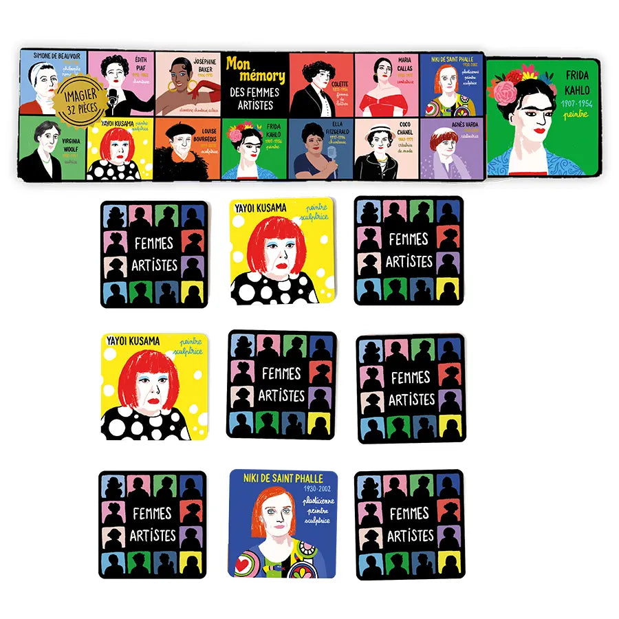 Cartesdart Memory Game, Female Artists, 32 pcs