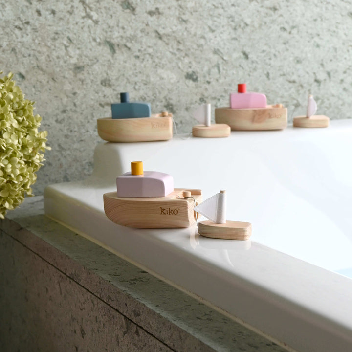 Kiko+ Ofune Wind-Up Boat, Lavender