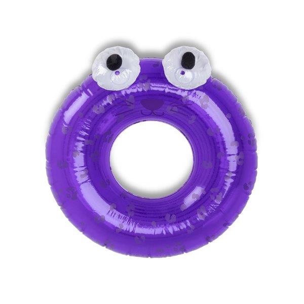 Swim Essentials Inflatable Swim Ring - Purple Leopard, 65 cm