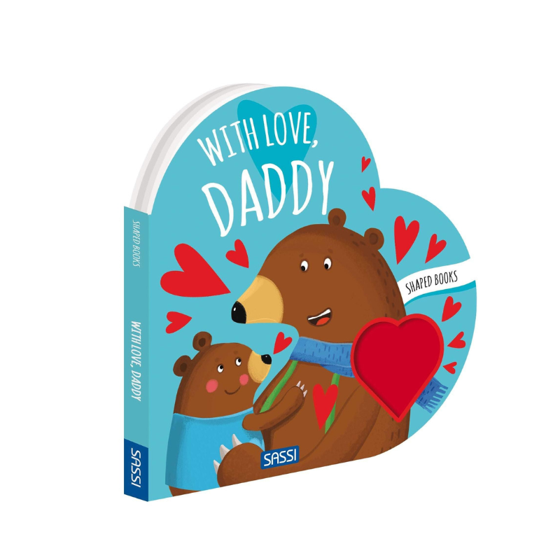 Sassi Shaped Board Book - With Love Daddy