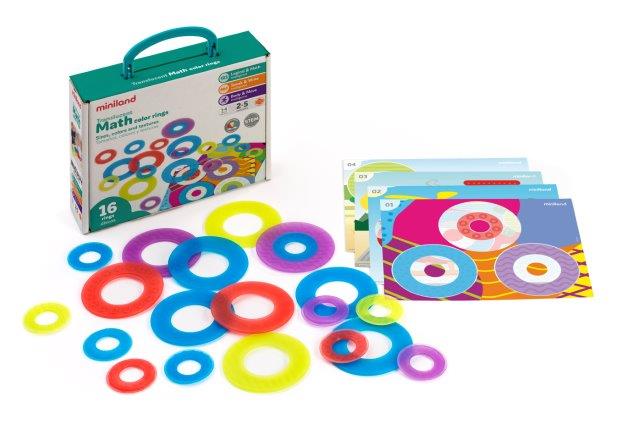 Miniland Aptitude Translucent Activity Math Colour Rings
