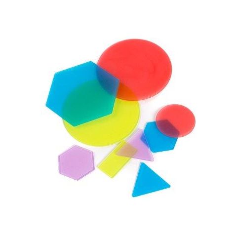 Miniland Aptitude Translucent Geometric Shapes, 52 pcs