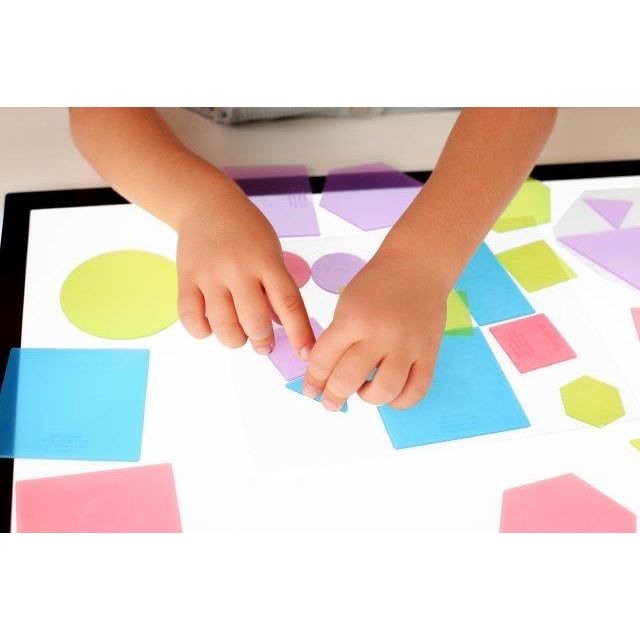 Miniland Aptitude Translucent Geometric Shapes, 52 pcs