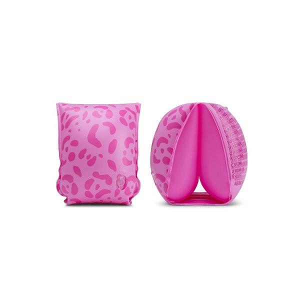 Swim Essentials Inflatable Arm Bands - Pink Leopard, 2-6 yrs