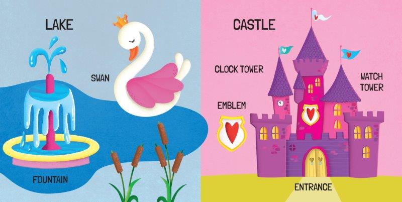 Sassi 3D Puzzle and Book Set - The Princesses, 40 pcs