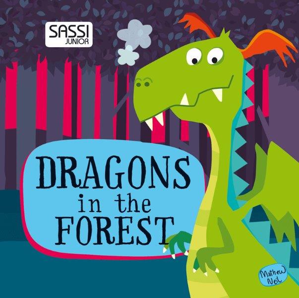 Sassi Book and Giant Puzzle - Dragon in the Forest, 30 pcs