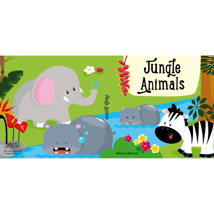 Sassi Giant Puzzle & Book Set - Jungle Friends,  30 pcs