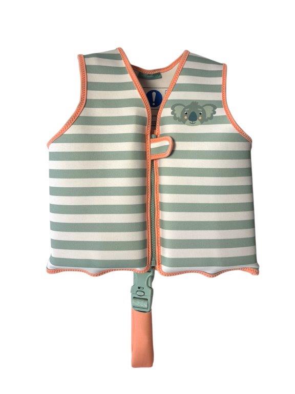 Swim Essentials Kids Swimming Vest - Resort Stripe Koala, 3-6 yrs