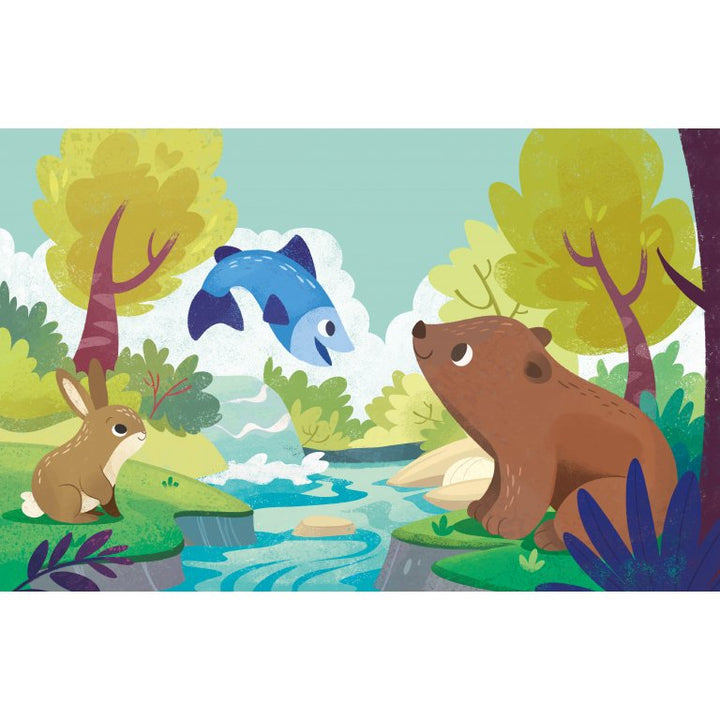 Sassi Free the Colours Reusable Paint Brush Book - The Woodland