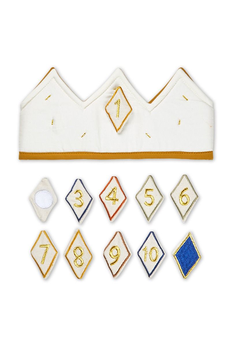 Fabelab Birthday Crown with Numbers 1-10, Natural