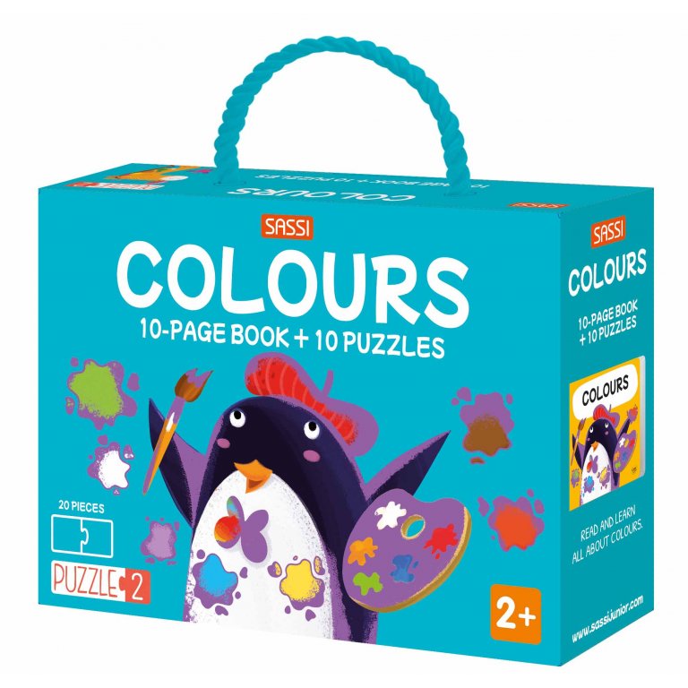 Sassi Puzzles 2 - Colours Book and Puzzles, 20 pcs