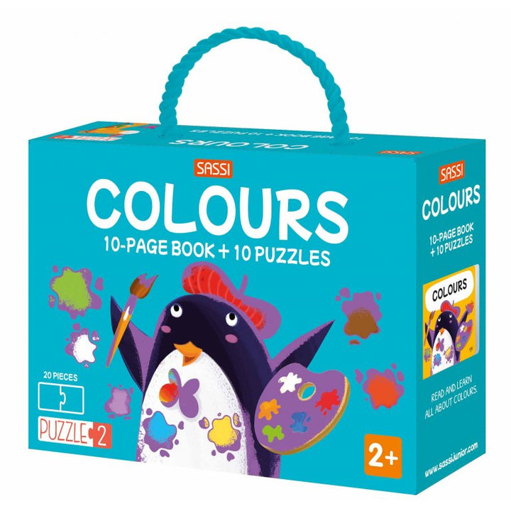 Sassi Puzzles 2 - Colours Book and Puzzles, 20 pcs