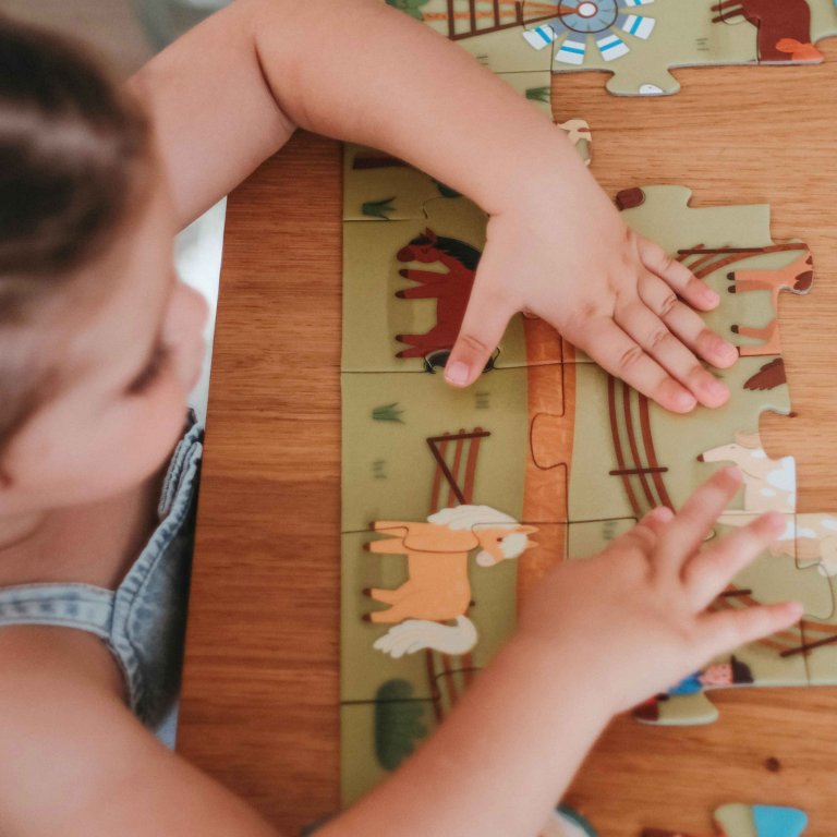 Sassi 3D Puzzle and Book Set - Ponies, 40 pcs