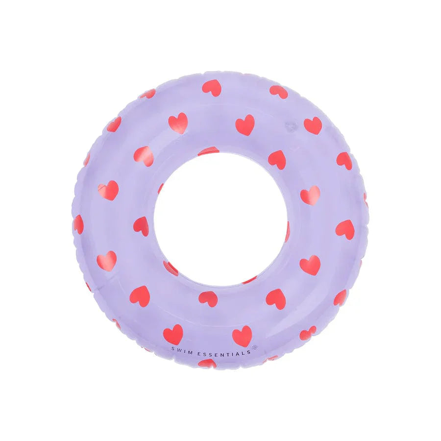 Swim Essentials Inflatable Swim Ring - Sweet Hearts, 55 cm