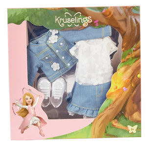 Kruselings Doll Outfit - Sweet Mint Denim Set