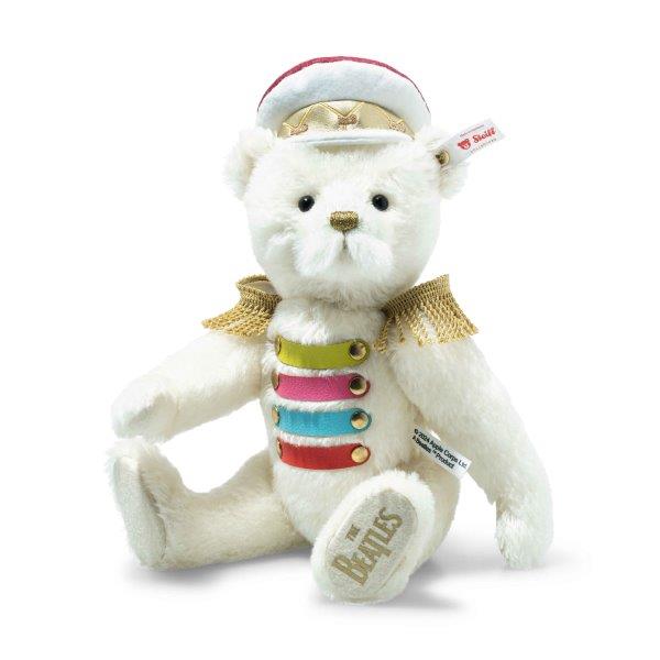 Steiff Rocks Limited Edition Teddy Bear - The Beatles White Sergeant Pepper, 30 cm