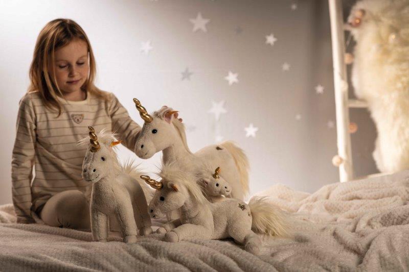 Steiff Unica Dangling Unicorn, white, 20 cm