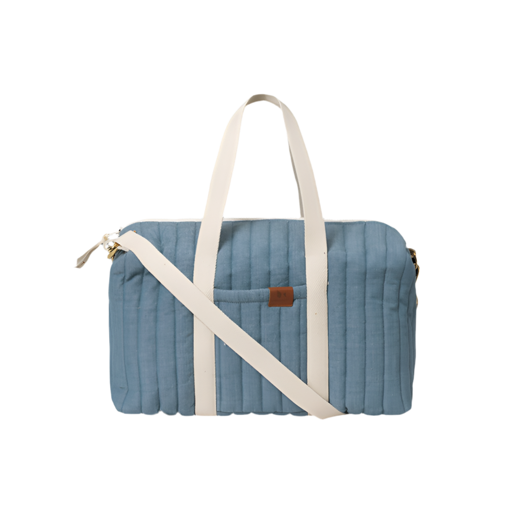 Fabelab - Quilted Gym Bag - Chambray Blue Spruce, 40 cm