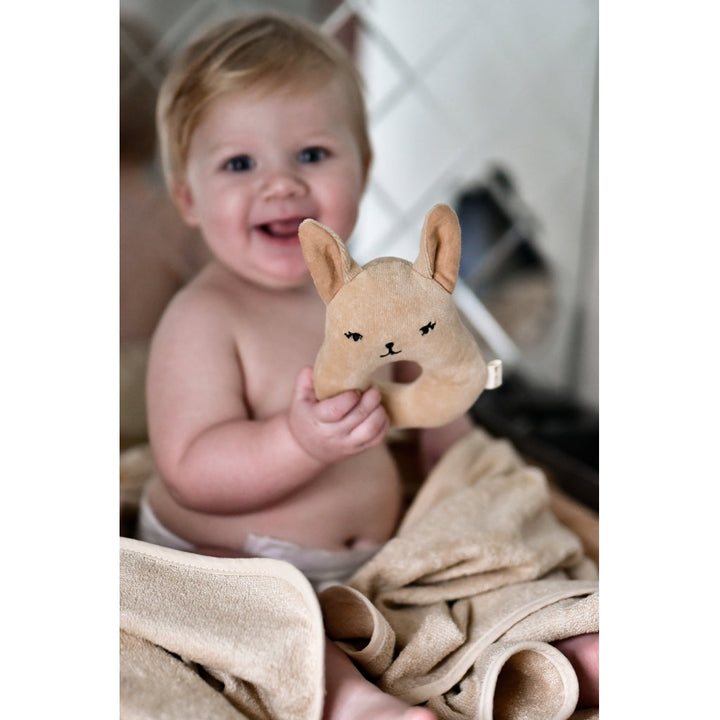 Fabelab Rattle - Bunny, Dusty Rose