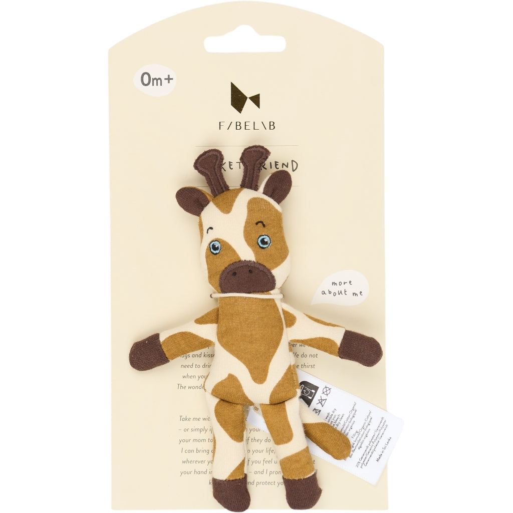 Fabelab - Pocket Friend - Giraffe, 15 cm