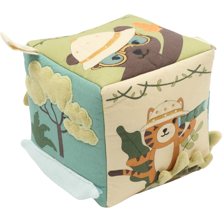 Fabelab - Fabric Cube - Safari, 14 cm