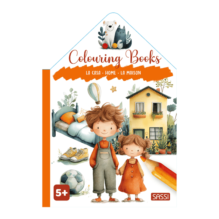 Sassi Colouring Book House - Home