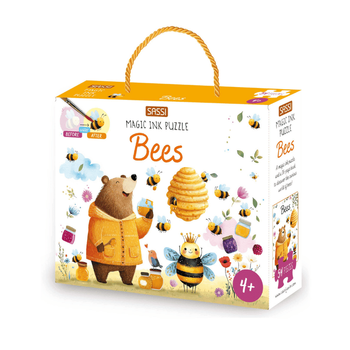 Sassi Magic Water Puzzle &amp; Book Set - Bees
